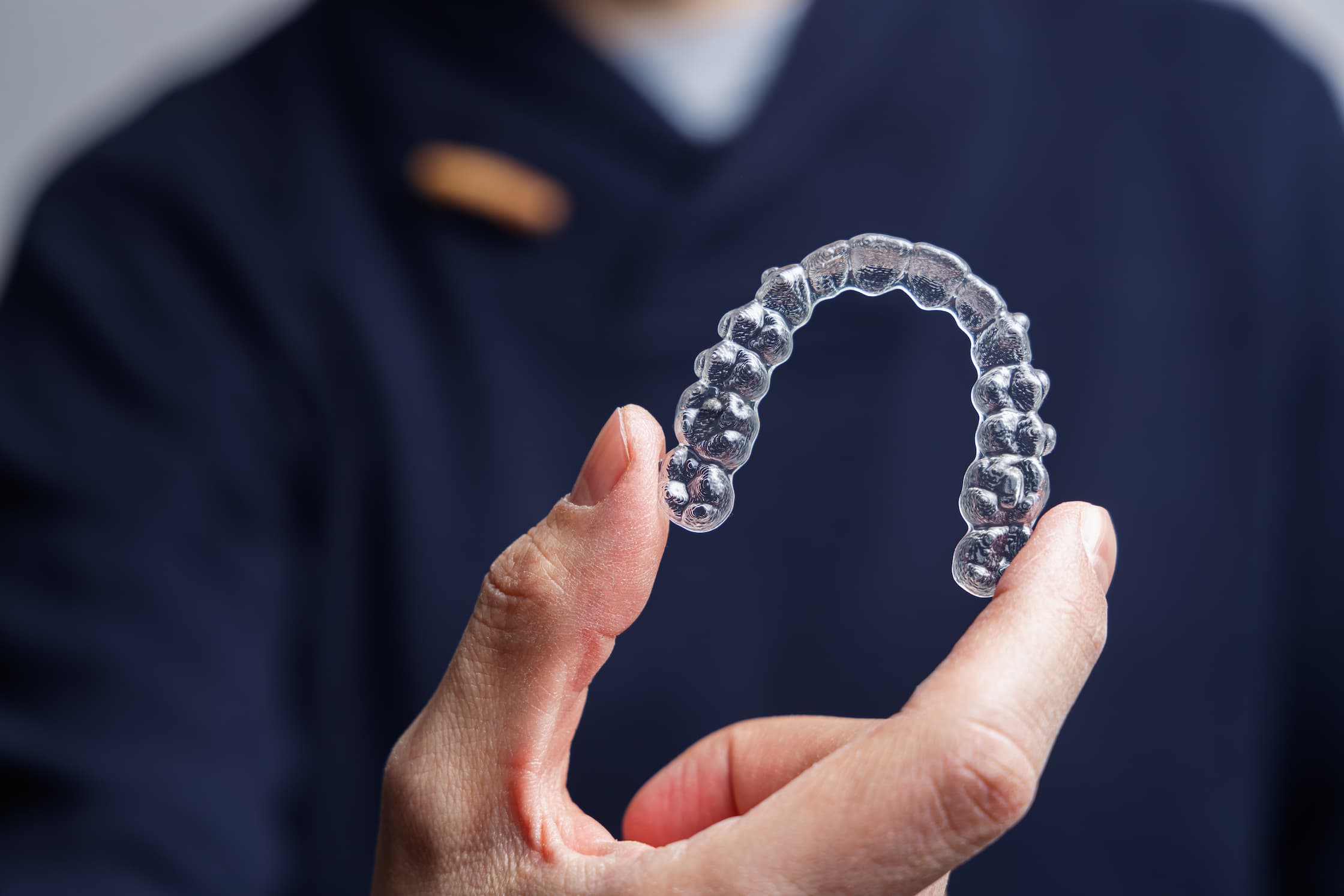 Slim Retainer Case With Hinged Lid - Large Mouth Guard Storage Box For Night Guards, Aligners